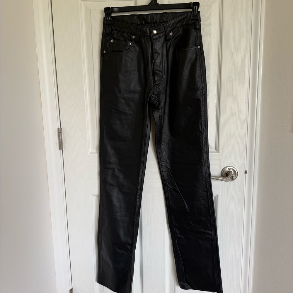 Men’s Rubio Leather Pants Black Size 30